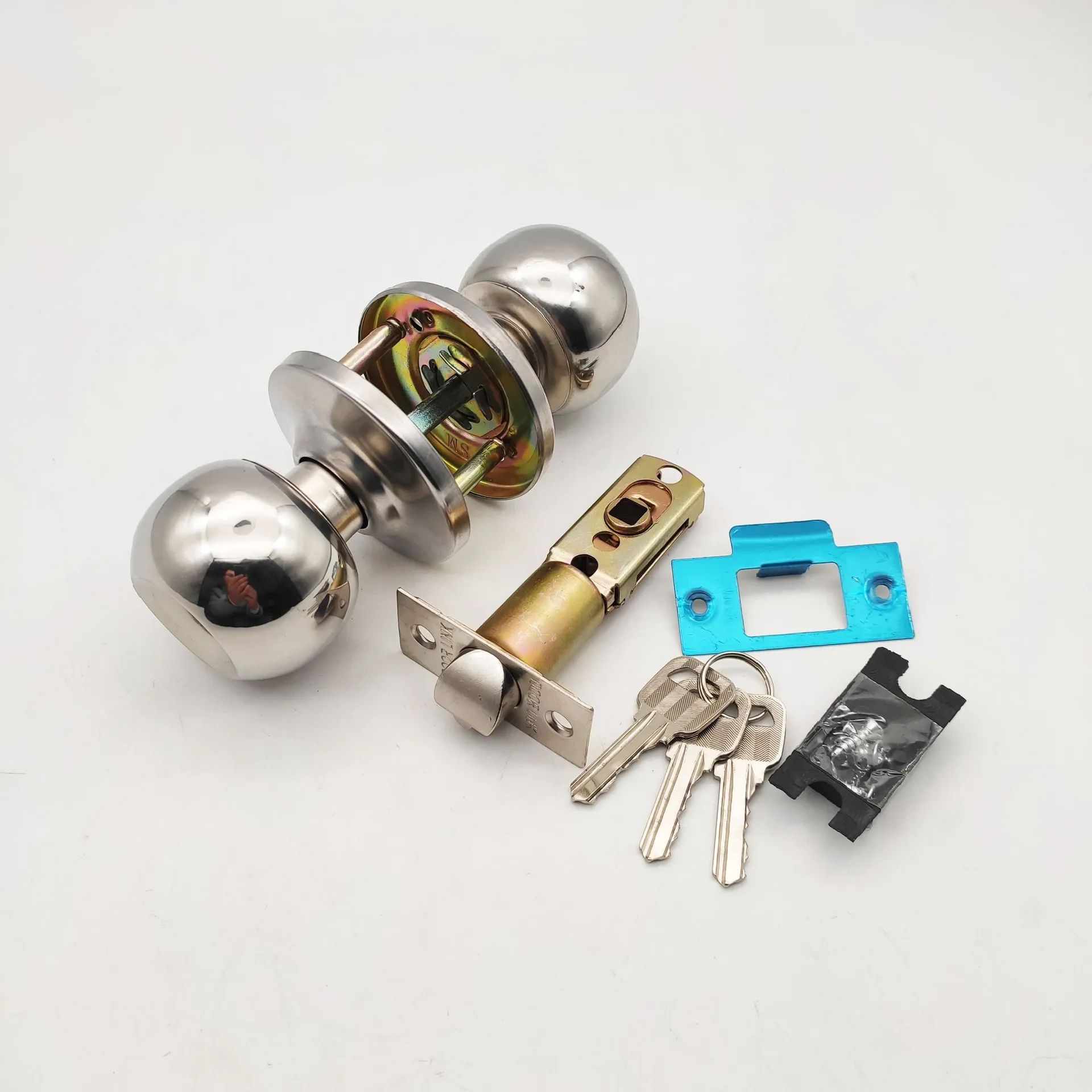 Stainless Steel Three Pole Spherical Lock, Aluminum Alloy Door Lock, Three Pole Lock, Bathroom Three Pole
Stainless Steel Three Pole Spherical Lock, Aluminum Alloy Door Lock, Three Pole Lock, Bathroom Three Pole