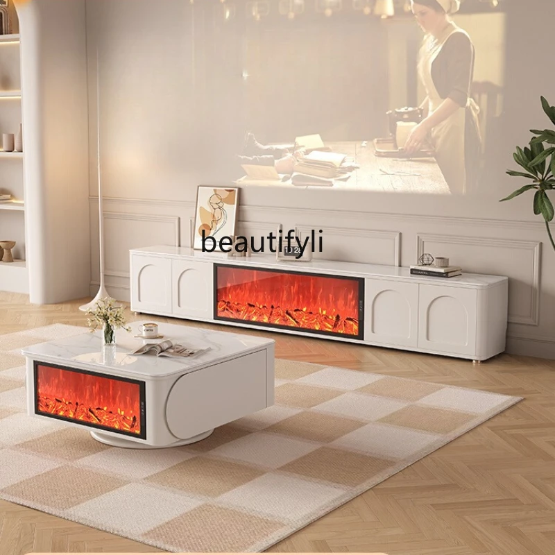 3D electronic fireplace decoration simulation integrated white cream wind living room TV cabinet
3D electronic fireplace decoration simulation integrated white cream wind living room TV cabinet