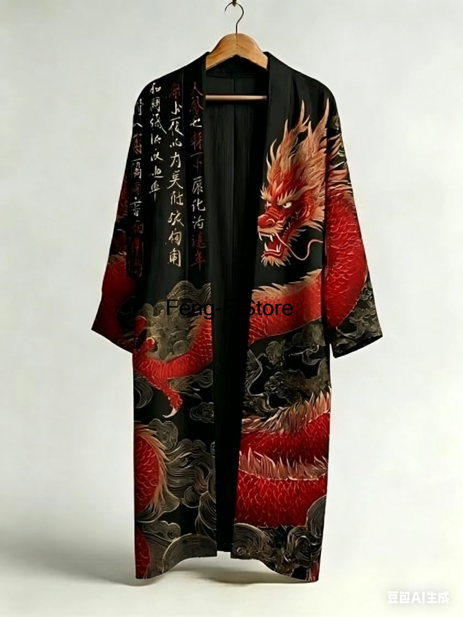 Summer Men's Long Chinese Style Crane Print Hanfu Open Cardigan Trendy Japanese Kimono Coat Casual Shirt Floral Pattern
Summer Men's Long Chinese Style Crane Print Hanfu Open Cardigan Trendy Japanese Kimono Coat Casual Shirt Floral Pattern