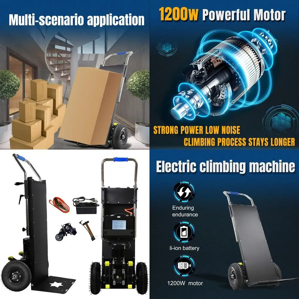 Heavy-Duty 880lbs Capacity Motorized Hand Truck with Folding Design for Moving Furniture and Appliances (Black)
Heavy-Duty 880lbs Capacity Motorized Hand Truck with Folding Design for Moving Furniture and Appliances (Black)