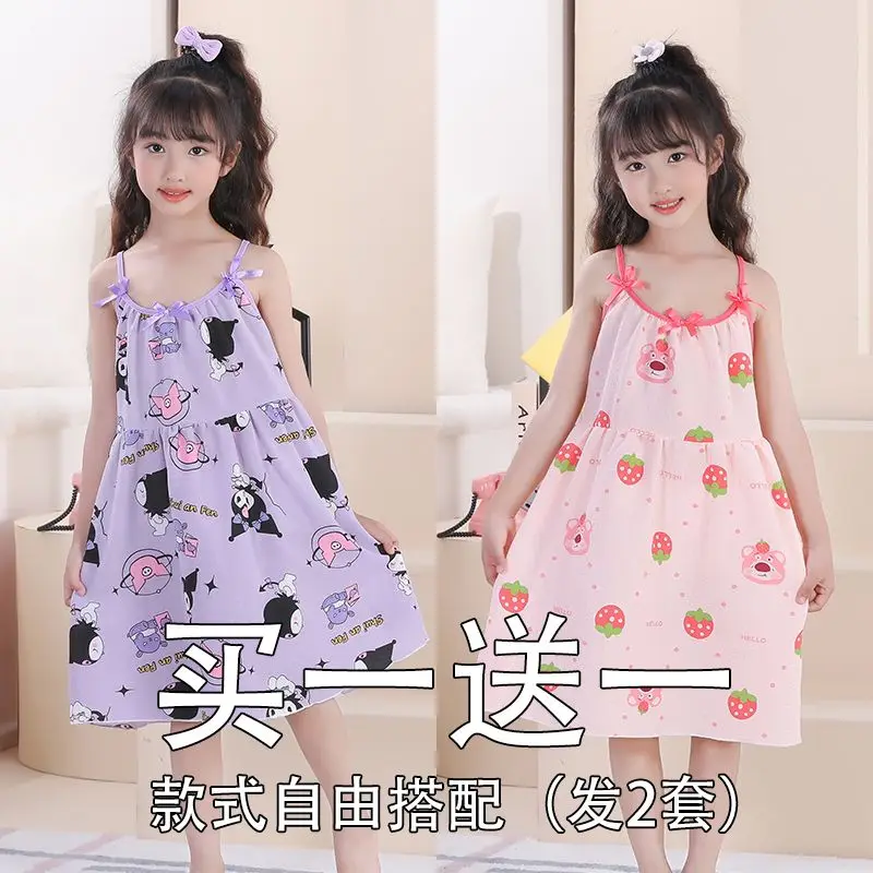 2pcs Summer Hello Kitty My Melody Anime Kawaii Sanrio Children Pajamas Cute Cartoon Kuromi Princess Nightdress Cloth Kids Gifts
2pcs Summer Hello Kitty My Melody Anime Kawaii Sanrio Children Pajamas Cute Cartoon Kuromi Princess Nightdress Cloth Kids Gifts