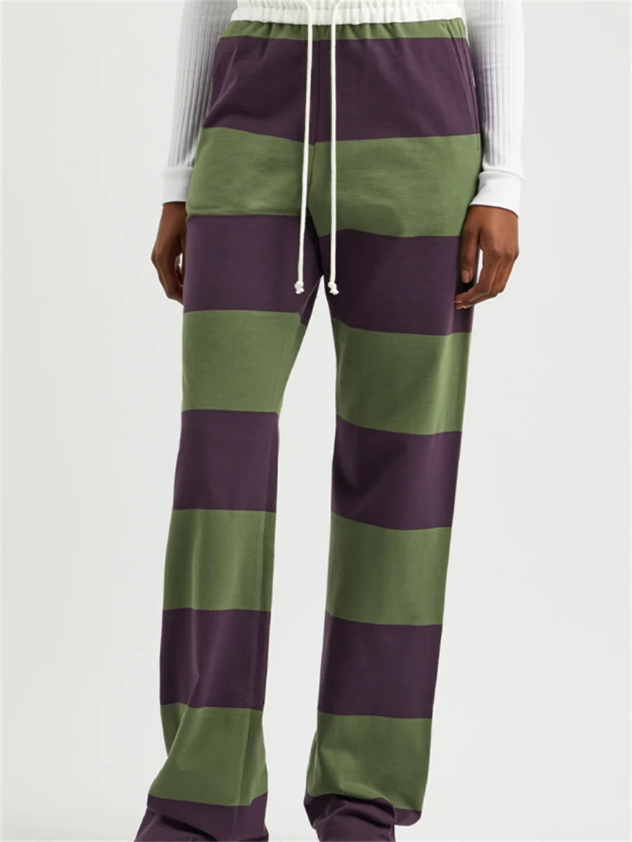 Vinatge Green And Purple Striped Lounge Pants Y2k Aesthetic Print Pajama Pants Drawstring High Waist Long Trousers Cozy Bottoms
Vinatge Green And Purple Striped Lounge Pants Y2k Aesthetic Print Pajama Pants Drawstring High Waist Long Trousers Cozy Bottoms