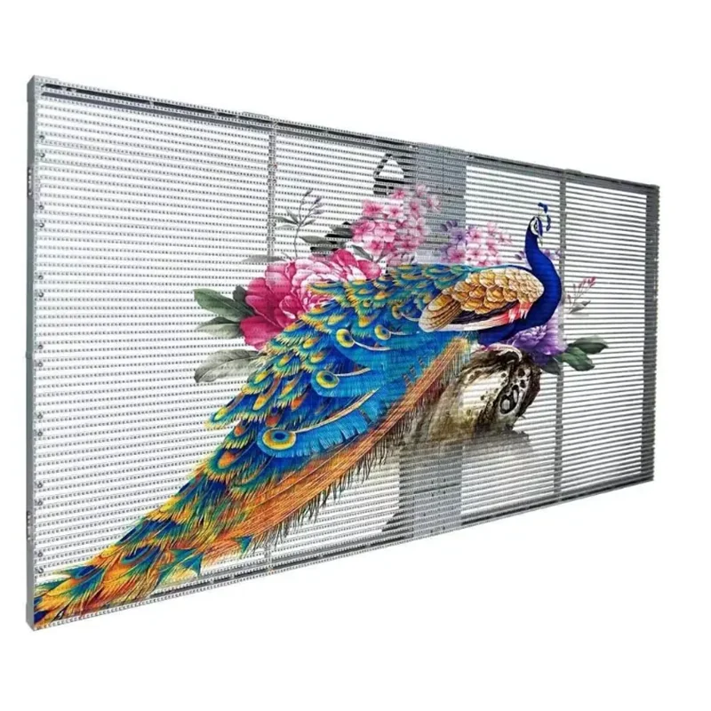 High-end LED P3.91-7.81 Indoor full color transparent display matrix 1000x500mm screen shopping mall glass crystal film screen
High-end LED P3.91-7.81 Indoor full color transparent display matrix 1000x500mm screen shopping mall glass crystal film screen
