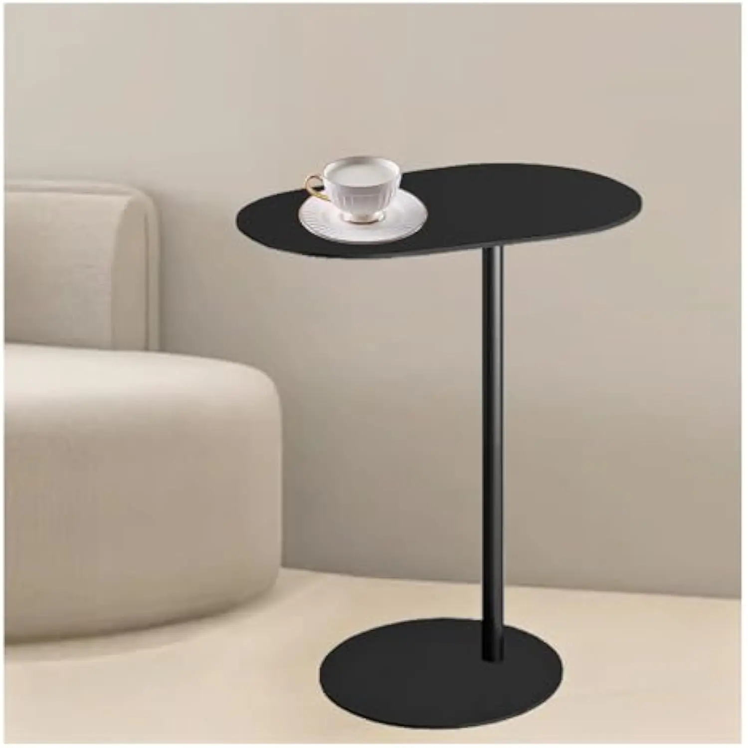 C-Shaped Metal Side Table, Black Iron End Table for Small Space, TV Tray Slides Under Couch Sofa, Laptop Table for Living Room
C-Shaped Metal Side Table, Black Iron End Table for Small Space, TV Tray Slides Under Couch Sofa, Laptop Table for Living Room