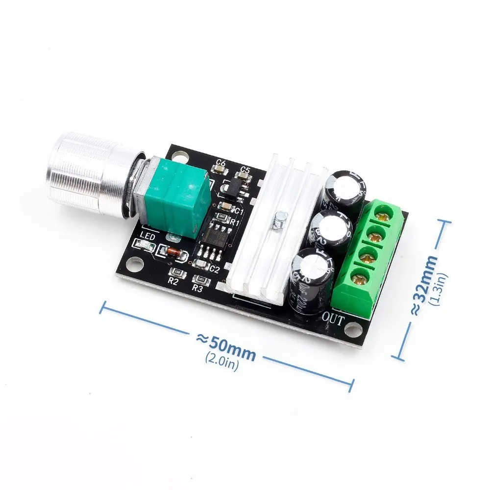 3pcs PWM DC Motor Speed Controller 6V 28V 3A Adjustable Switch 1203BK for Arduino Drill Fan
3pcs PWM DC Motor Speed Controller 6V 28V 3A Adjustable Switch 1203BK for Arduino Drill Fan