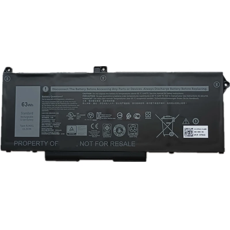 Аккумулятор для ноутбука WY9DX RJ40G для ноутбука Latitude 14 5420 15 5520 Precision 15 3560 P137G P104F серии 11,4 В/15,2 В 42 Втч/63 Втч
Аккумулятор для ноутбука WY9DX RJ40G для ноутбука Latitude 14 5420 15 5520 Precision 15 3560 P137G P104F серии 11,4 В/15,2 В 42 Втч/63 Втч
