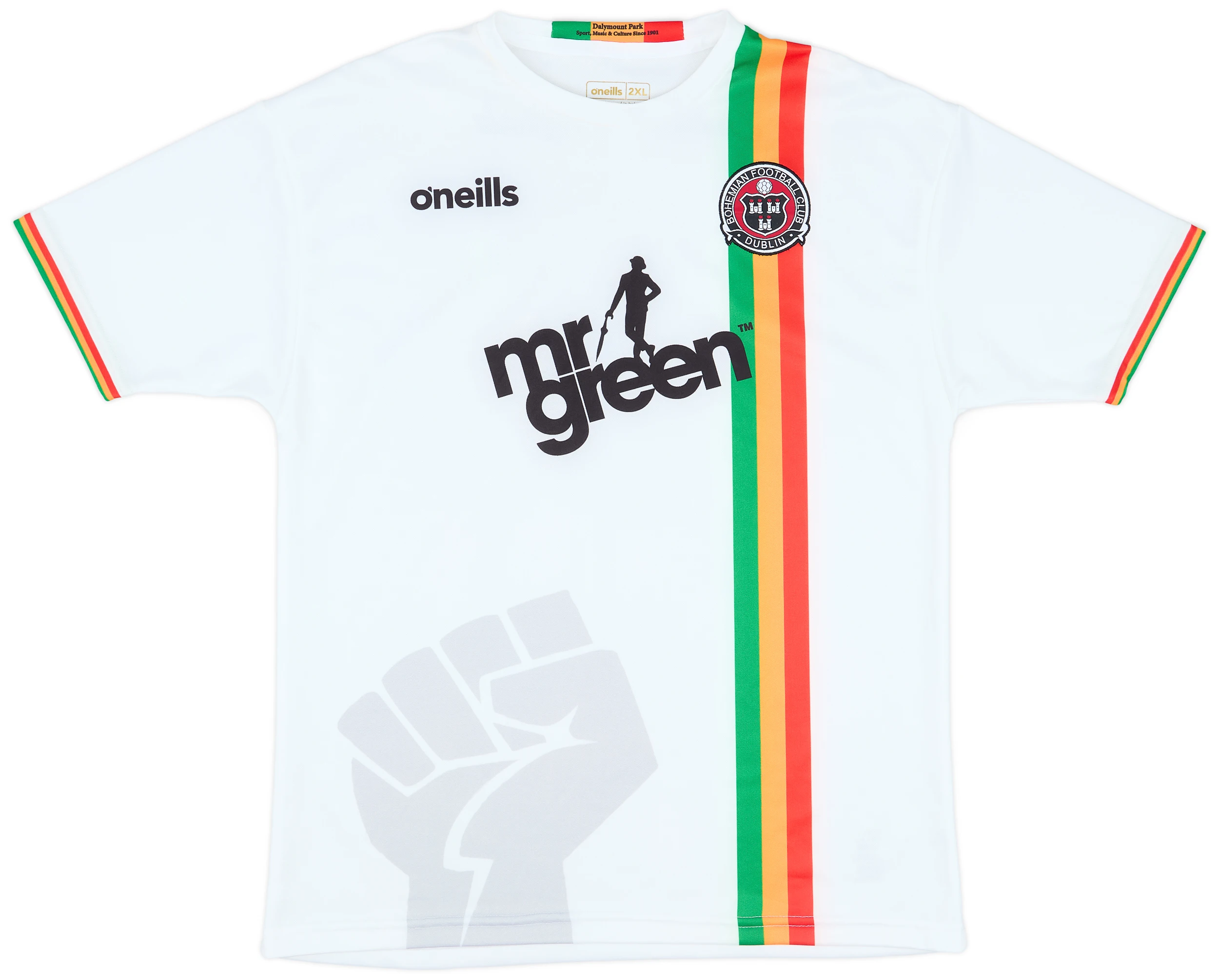 Shamrock Rovers FC Jersey Men's 202X Season Football Shirt White with Rasta Stripes Mr Green Sponsor Short Sleeve Fan Top
Shamrock Rovers FC Jersey Men's 202X Season Football Shirt White with Rasta Stripes Mr Green Sponsor Short Sleeve Fan Top