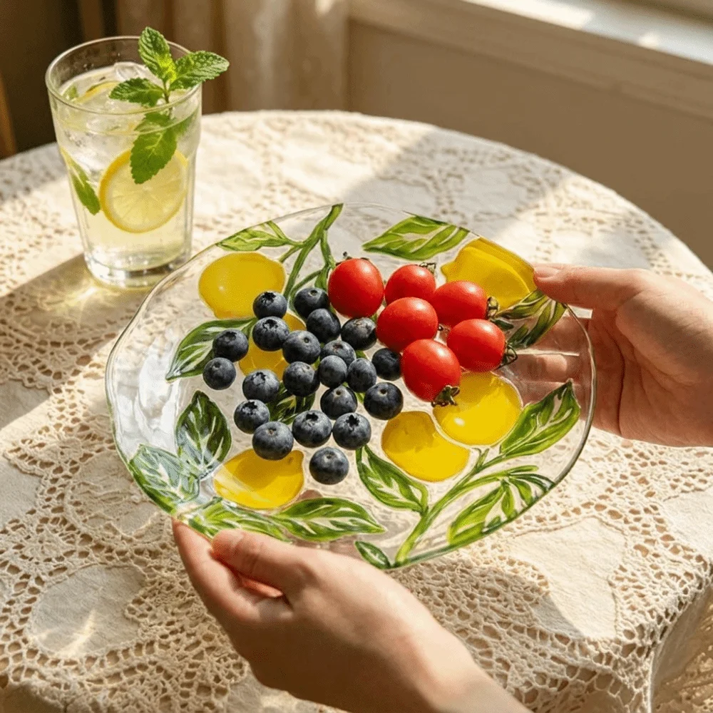 Multi-purpose Lemon Pattern Fruit Plate Safe Embossed Design Dim Sum Plate Anti-Scald Decorative Dinner Plate Picnic
Multi-purpose Lemon Pattern Fruit Plate Safe Embossed Design Dim Sum Plate Anti-Scald Decorative Dinner Plate Picnic