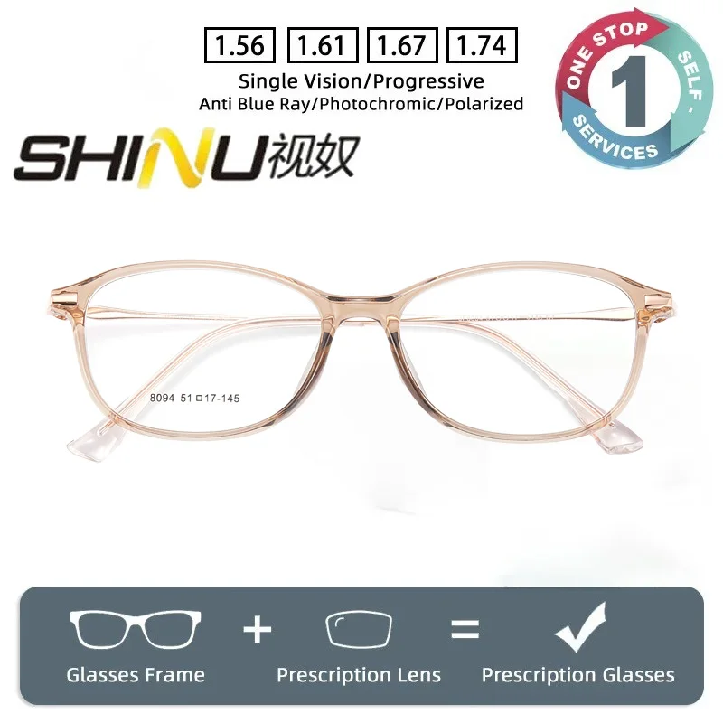 SHUNU Progressive Multifocal Presbyopia Reading Glasses Prescription Lenses men Custom blue light Optical Spectacle Eyeglass
SHUNU Progressive Multifocal Presbyopia Reading Glasses Prescription Lenses men Custom blue light Optical Spectacle Eyeglass