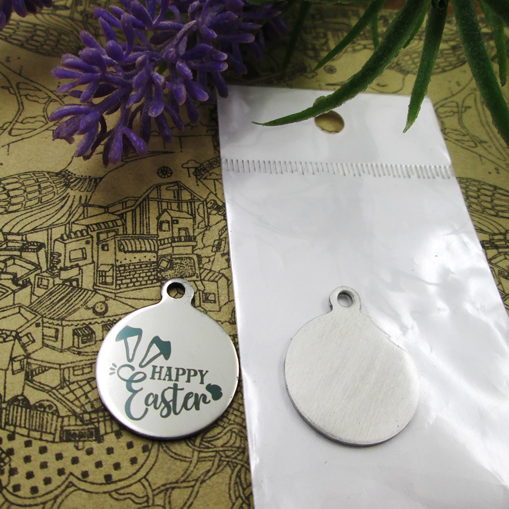 20pcs/lot--"happy Easter version 3"stainless steel charms more style for choosing DIY Charms pendants for necklace
20pcs/lot--"happy Easter version 3"stainless steel charms more style for choosing DIY Charms pendants for necklace