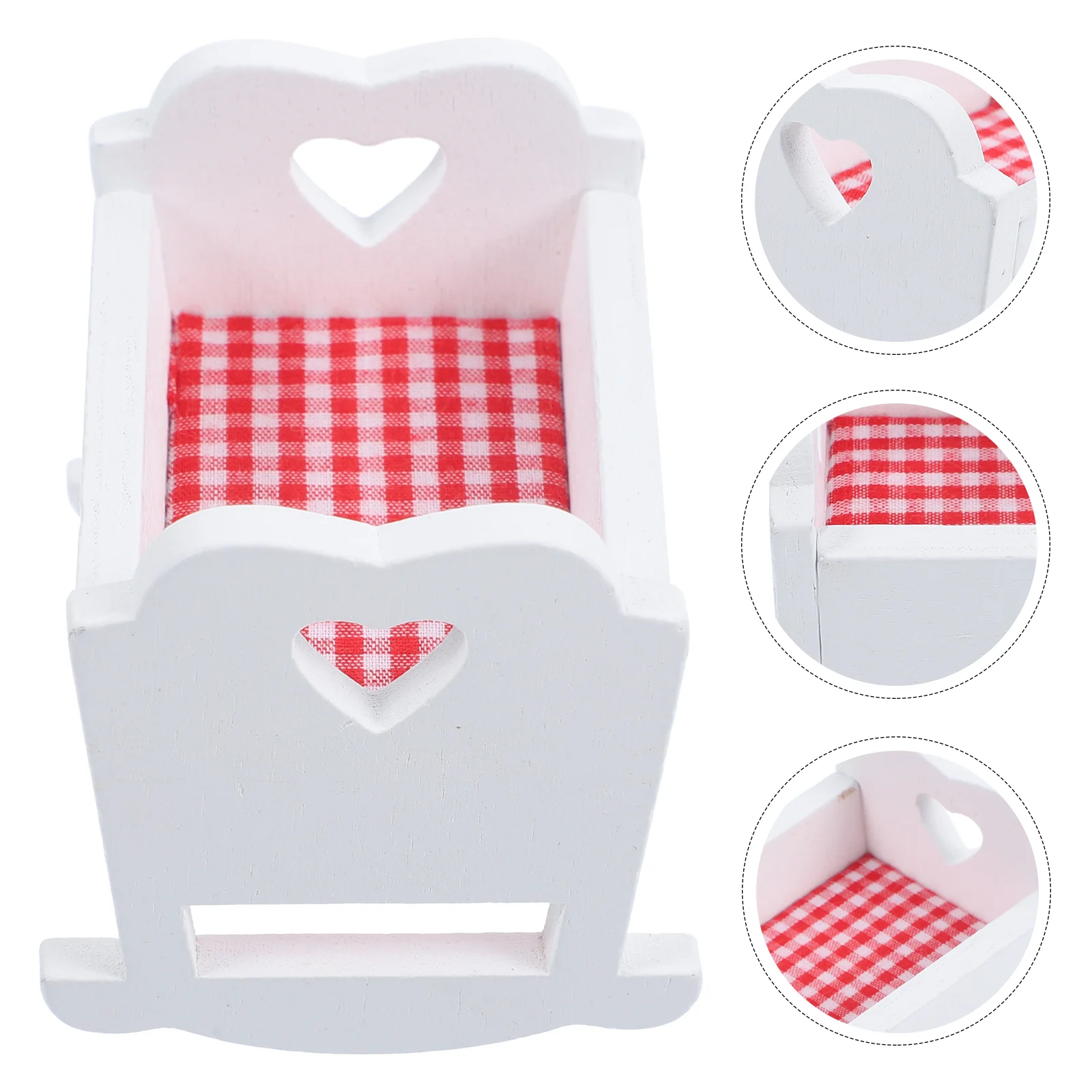 Wooden Cradle Ornaments Toy Crib Mini Furniture Bed Tiny Baby Miniatures Cribs Toys Small for Boy
Wooden Cradle Ornaments Toy Crib Mini Furniture Bed Tiny Baby Miniatures Cribs Toys Small for Boy