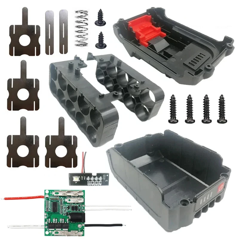 21 В аксессуары для электроинструментов, чехол для литий-ионного аккумулятора, коробка BMS, корпус для зарядки, PCBA, электрическая угловая шлифовальная машина, корпуса держателя 10X18650
21 В аксессуары для электроинструментов, чехол для литий-ионного аккумулятора, коробка BMS, корпус для зарядки, PCBA, электрическая угловая шлифовальная машина, корпуса держателя 10X18650