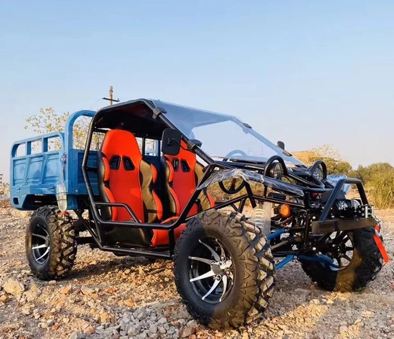 All Terrain Four Wheel Off-Road ATV Motorcycle Double Steering Wheel Farmer Car with Trailer
All Terrain Four Wheel Off-Road ATV Motorcycle Double Steering Wheel Farmer Car with Trailer