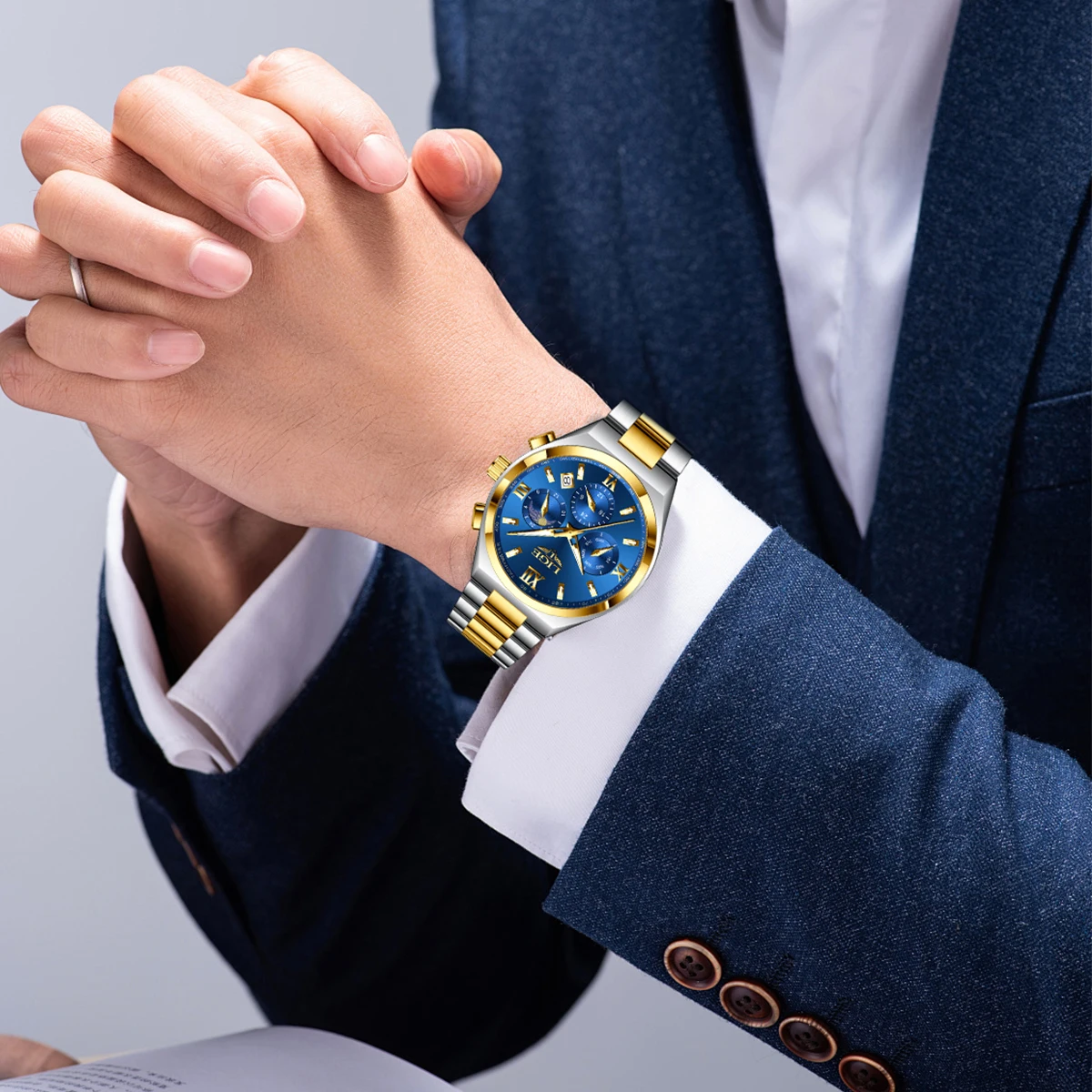 LIGE Роскошные кварцевые мужские часы модные деловые классические ремешки из нержавеющей стали повседневные водонепроницаемые наручные часы с фазой Луны и светящейся датой
LIGE Роскошные кварцевые мужские часы модные деловые классические ремешки из нержавеющей стали повседневные водонепроницаемые наручные часы с фазой Луны и светящейся датой