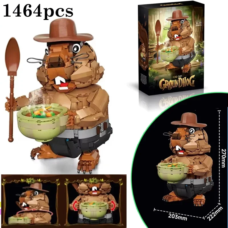 1464Pcs Groundhog Animal Building Blocks Toy Creative Mouse Cooking Food Model Puzzle DIY Assembly Brick Toys for birthday Gift
1464Pcs Groundhog Animal Building Blocks Toy Creative Mouse Cooking Food Model Puzzle DIY Assembly Brick Toys for birthday Gift