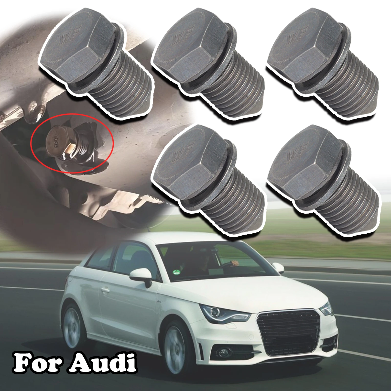 5/10pc Car Engine Oil Sump Pan Plug M14x1.5x22 For Audi A3 8L 8P 8V A4 B5 B6 B7 B8 B9 A6 C5 C6 C7 Drain Seal Washer Screw Thread 
5/10pc Car Engine Oil Sump Pan Plug M14x1.5x22 For Audi A3 8L 8P 8V A4 B5 B6 B7 B8 B9 A6 C5 C6 C7 Drain Seal Washer Screw Thread