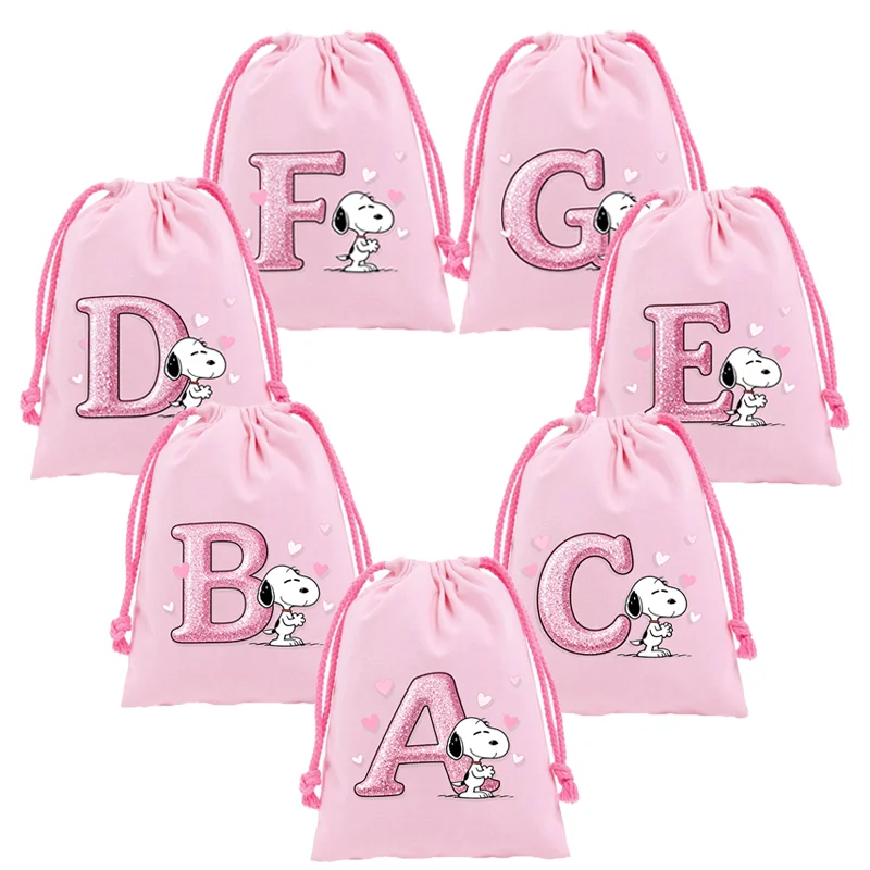Сумка на шнурке Snoopys, мультяшные аниме-фигурки, детские сумки с принтом букв A-Z, вечерние сумки для украшения конфет, подарок
Сумка на шнурке Snoopys, мультяшные аниме-фигурки, детские сумки с принтом букв A-Z, вечерние сумки для украшения конфет, подарок