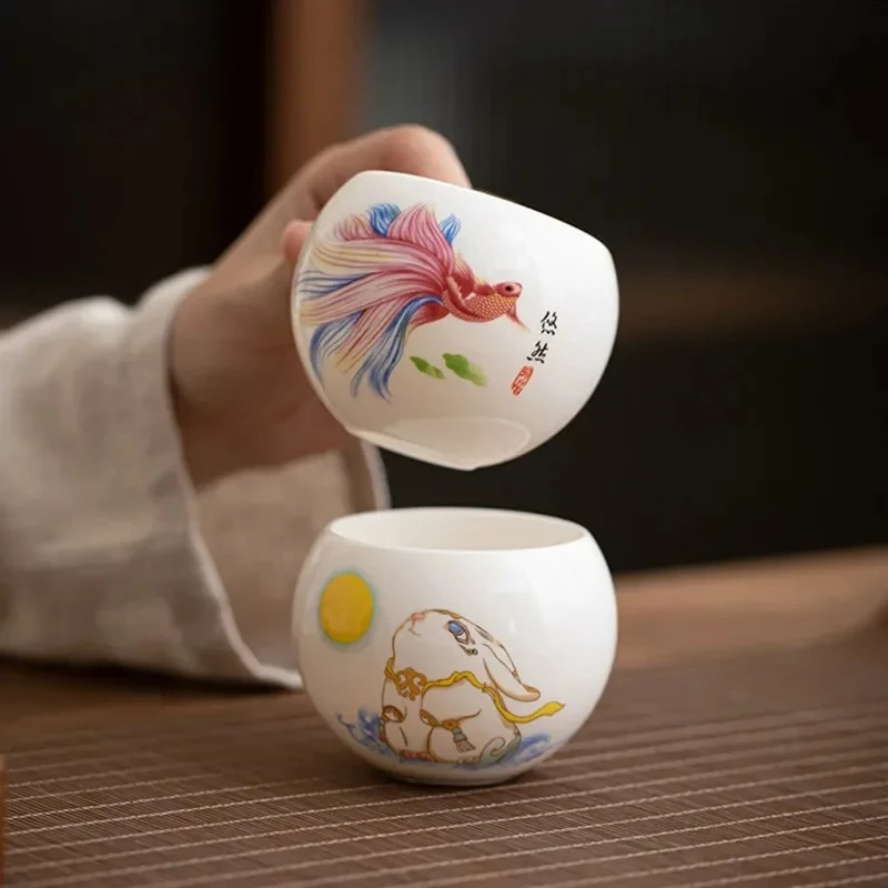 Exquisite Chinese Ceramic Teacup Handmade Custom Master Cup Traditional Tea Accessories Custom Coffee Cup Tea Set Supplies
Exquisite Chinese Ceramic Teacup Handmade Custom Master Cup Traditional Tea Accessories Custom Coffee Cup Tea Set Supplies