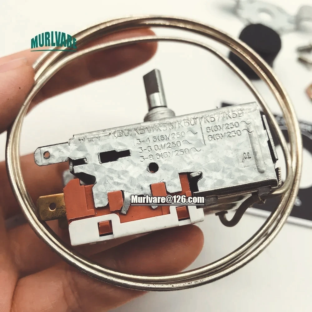 Freezer Temperature Control Switch K59 K50 K54 K56 K60 K57 2 Pin K50-P1126 Thermostat For A10-1053 A10-2502 Replacement
Freezer Temperature Control Switch K59 K50 K54 K56 K60 K57 2 Pin K50-P1126 Thermostat For A10-1053 A10-2502 Replacement
