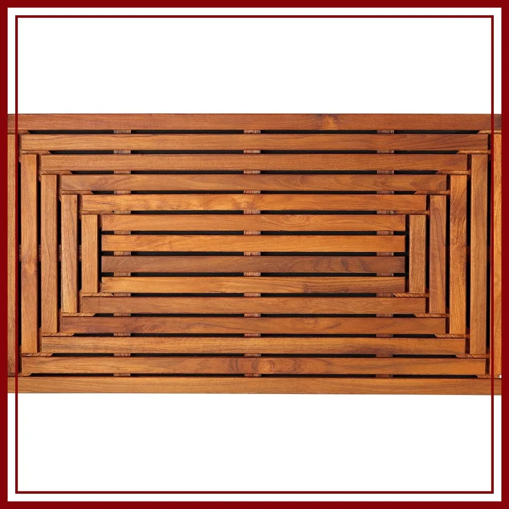 Bare Decor Giza Shower Spa Door Mat in Solid Teak Wood, 36" x 20"
Bare Decor Giza Shower Spa Door Mat in Solid Teak Wood, 36" x 20"