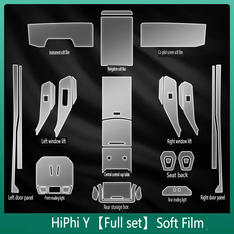 Tpu Transparent Film for HiPhi Y Car Interior Protection Sticker Center Control Door Navigator Screen Panel Car Accessories
Tpu Transparent Film for HiPhi Y Car Interior Protection Sticker Center Control Door Navigator Screen Panel Car Accessories