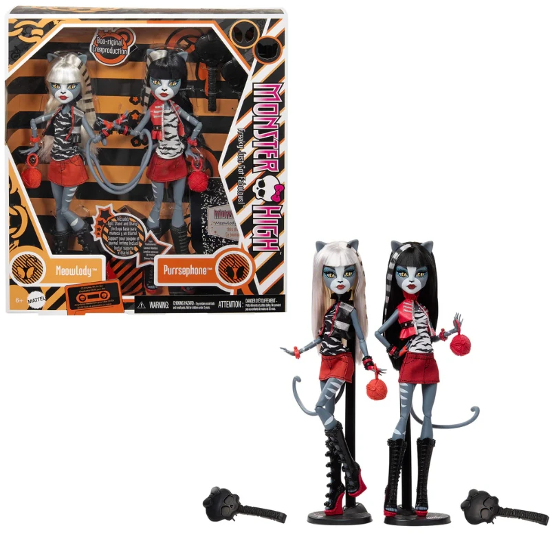 New Surprise Doll Monster High Boo-riginal Creeproductions G1 Meolowdy and Purrsephone Dolls 2-Pack Toy Set Gifts for Girls
New Surprise Doll Monster High Boo-riginal Creeproductions G1 Meolowdy and Purrsephone Dolls 2-Pack Toy Set Gifts for Girls