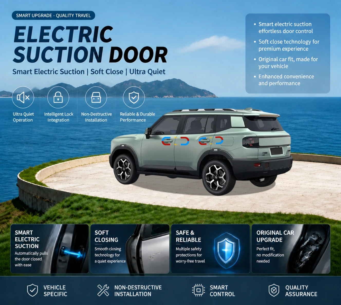 Car Specific Car Modification Auto Suction Soft Close Door Modification Parts & Accessories For Jetour T1 2024-present
Car Specific Car Modification Auto Suction Soft Close Door Modification Parts & Accessories For Jetour T1 2024-present