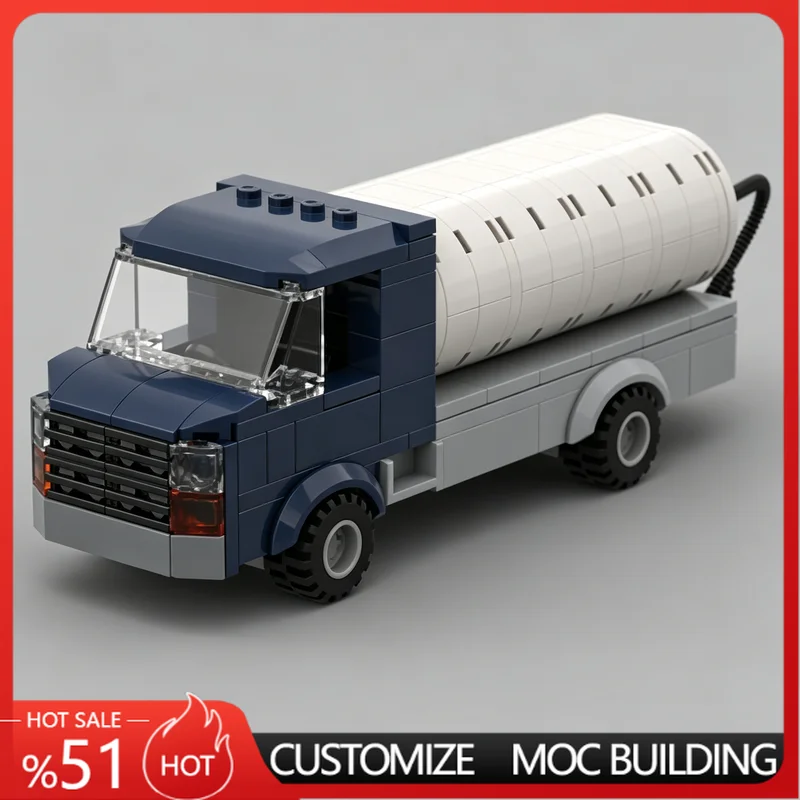 151Parts City Airport Fuel Tank Truck MOC Model Urban Transport Custom Building Blocks Assembly Toy Birthday Gift For Hobbyists
151Parts City Airport Fuel Tank Truck MOC Model Urban Transport Custom Building Blocks Assembly Toy Birthday Gift For Hobbyists