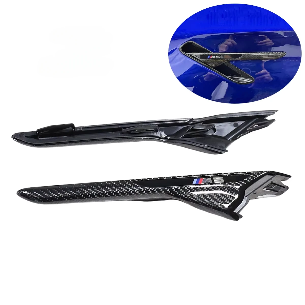 Carbon Fiber Fender Vent Trim for BMW F90 M5 Car Fender Side Air Vent Trim Cover
Carbon Fiber Fender Vent Trim for BMW F90 M5 Car Fender Side Air Vent Trim Cover