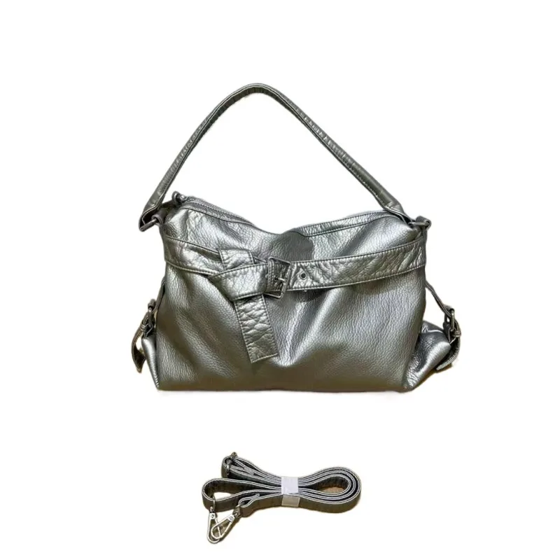 Мягкая кожа в стиле ретро, большая вместительная мотоциклетная сумка для девочек, повседневная сумка на одно плечо подмышками, Y2K, пригородная сумка через плечо
Мягкая кожа в стиле ретро, большая вместительная мотоциклетная сумка для девочек, повседневная сумка на одно плечо подмышками, Y2K, пригородная сумка через плечо