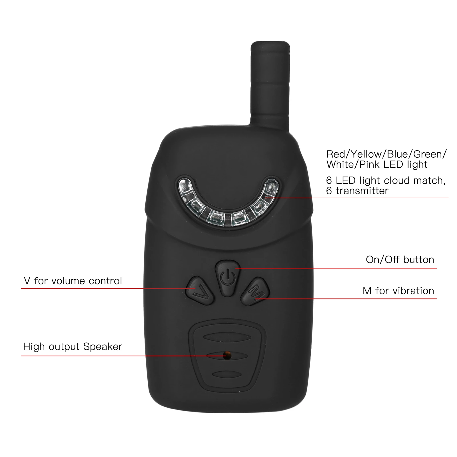 Electrocnic Fishing Alerts Bite Alarm LED Wireless Fishing Alarm Digital Fishing Receiver Sound Alert Kit with Case
Electrocnic Fishing Alerts Bite Alarm LED Wireless Fishing Alarm Digital Fishing Receiver Sound Alert Kit with Case