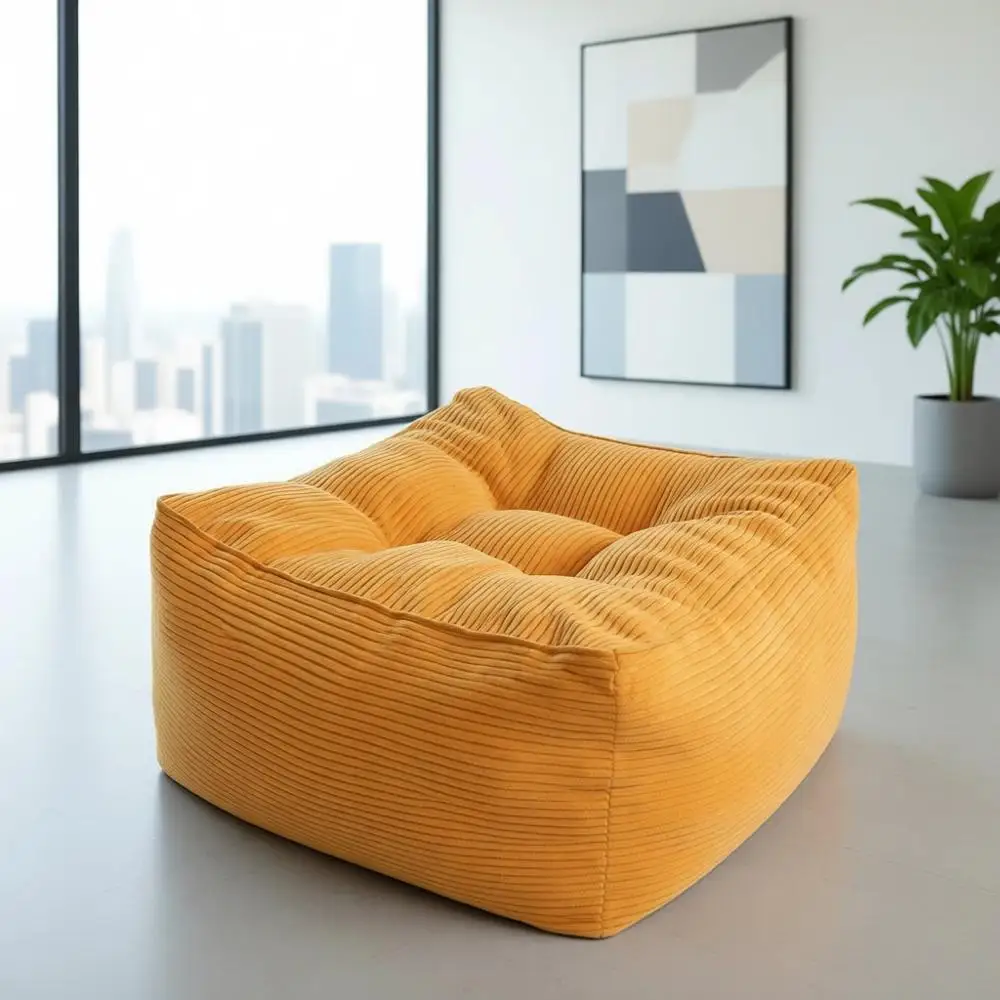 Orange Storage Ottoman with Plush Filling, 21 x 21 for Living Room or Floor Rest
Orange Storage Ottoman with Plush Filling, 21 x 21 for Living Room or Floor Rest