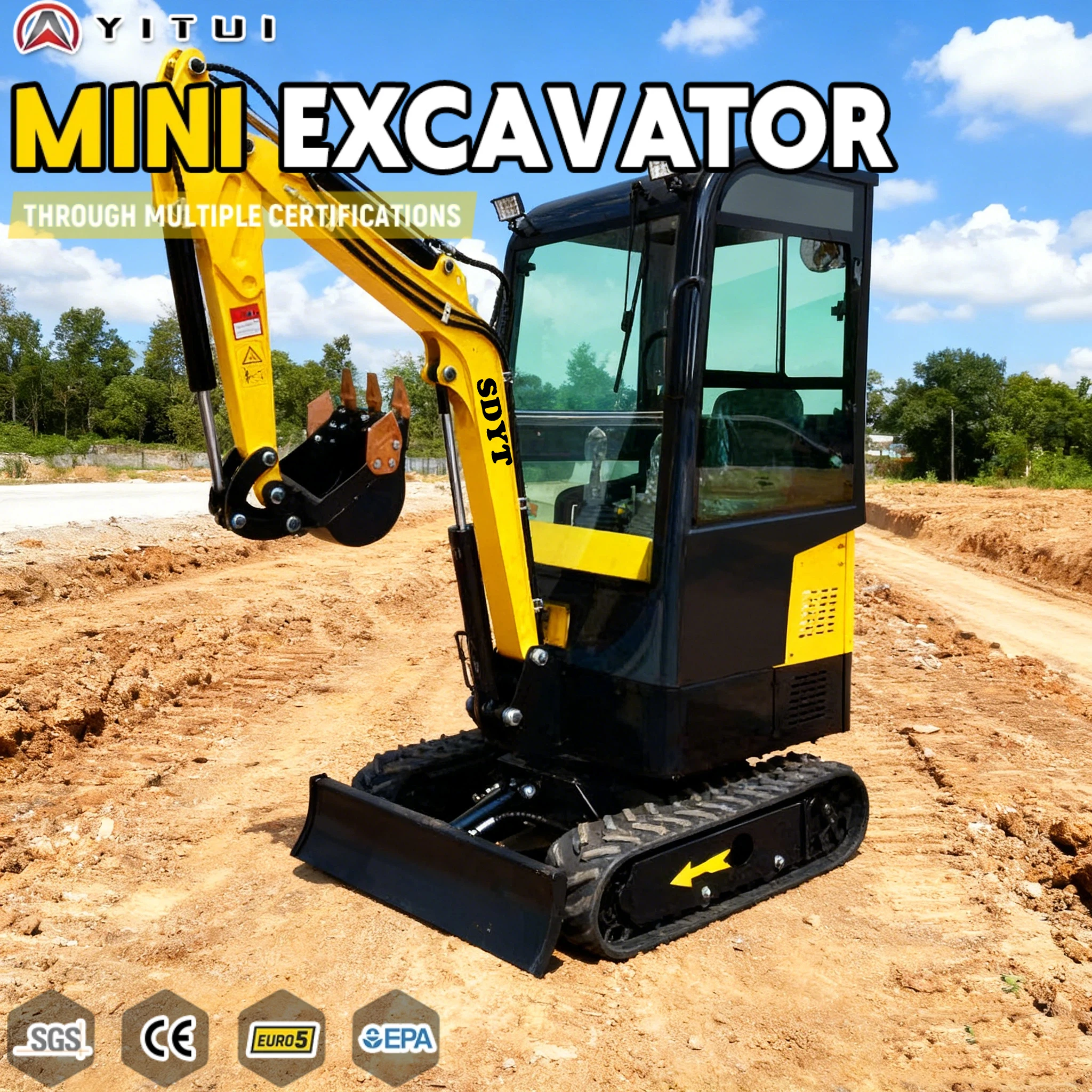 Mini Excavator 2.0-Ton Customized Large Arm Side Swing Engine Multifunction Free Delivery Turf Rotation Is Easy To Operate
Mini Excavator 2.0-Ton Customized Large Arm Side Swing Engine Multifunction Free Delivery Turf Rotation Is Easy To Operate
