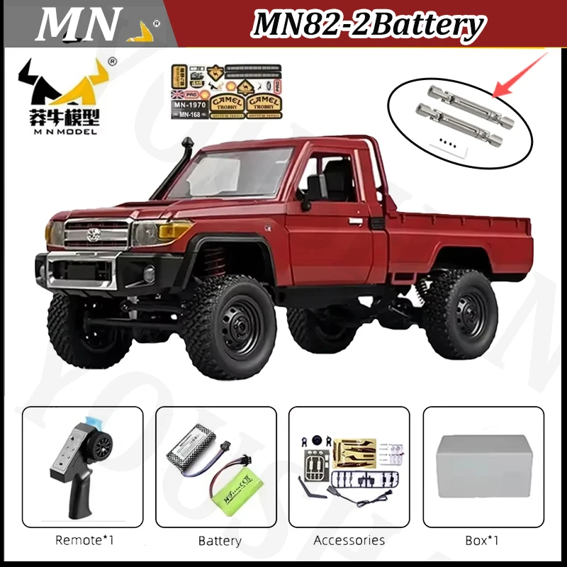 MJX vsMN MODEL Full Scale RC CAR MN82 Upgraded MN82S Controllable Headlights 2.4G 4WD Off-Road Car Pick Up Truck Toy for Kids
MJX vsMN MODEL Full Scale RC CAR MN82 Upgraded MN82S Controllable Headlights 2.4G 4WD Off-Road Car Pick Up Truck Toy for Kids