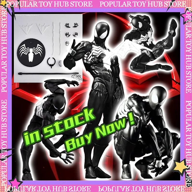 In Stock Mess Toys Black Venom Suit Spider Man Anime Action Figure Joint Movable Model Collectible Desktop Ornament Toys Gifts
In Stock Mess Toys Black Venom Suit Spider Man Anime Action Figure Joint Movable Model Collectible Desktop Ornament Toys Gifts