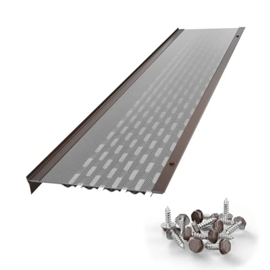 DIY 6" Gutter Covers System for Leaf Protection Featuring Stainless Steel Mesh Aluminum DIY Gutter Guards Leaf Guards (28 Feet)
DIY 6" Gutter Covers System for Leaf Protection Featuring Stainless Steel Mesh Aluminum DIY Gutter Guards Leaf Guards (28 Feet)