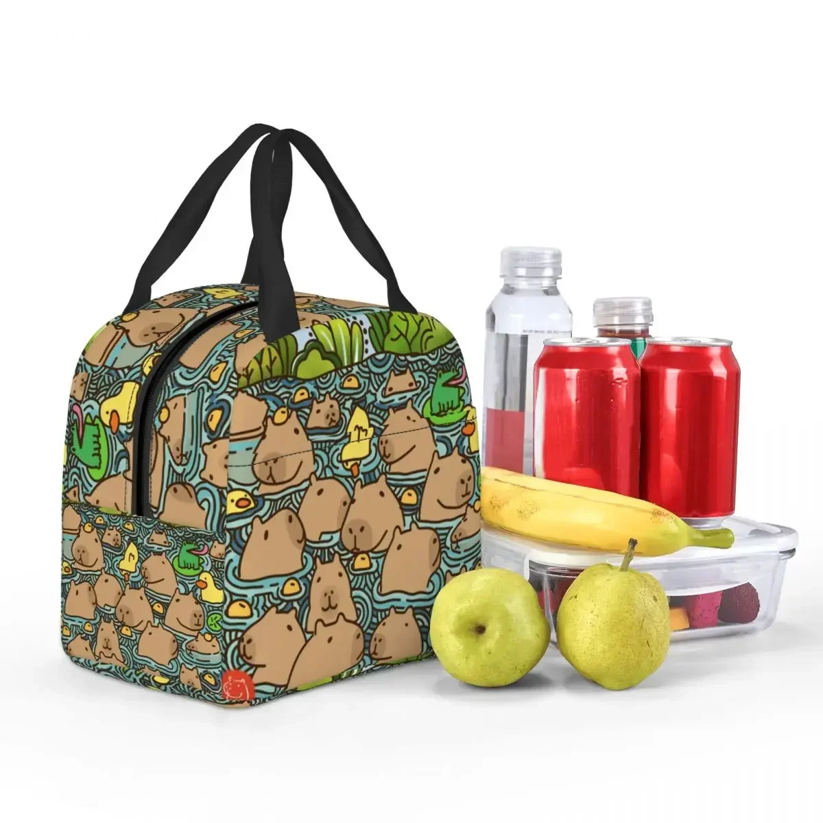 Custom A Pond Full Of Capybara Insulated Lunch Tote Bag for Women Portable Thermal Cooler Food Lunch Box Outdoor Camping Travel
Custom A Pond Full Of Capybara Insulated Lunch Tote Bag for Women Portable Thermal Cooler Food Lunch Box Outdoor Camping Travel