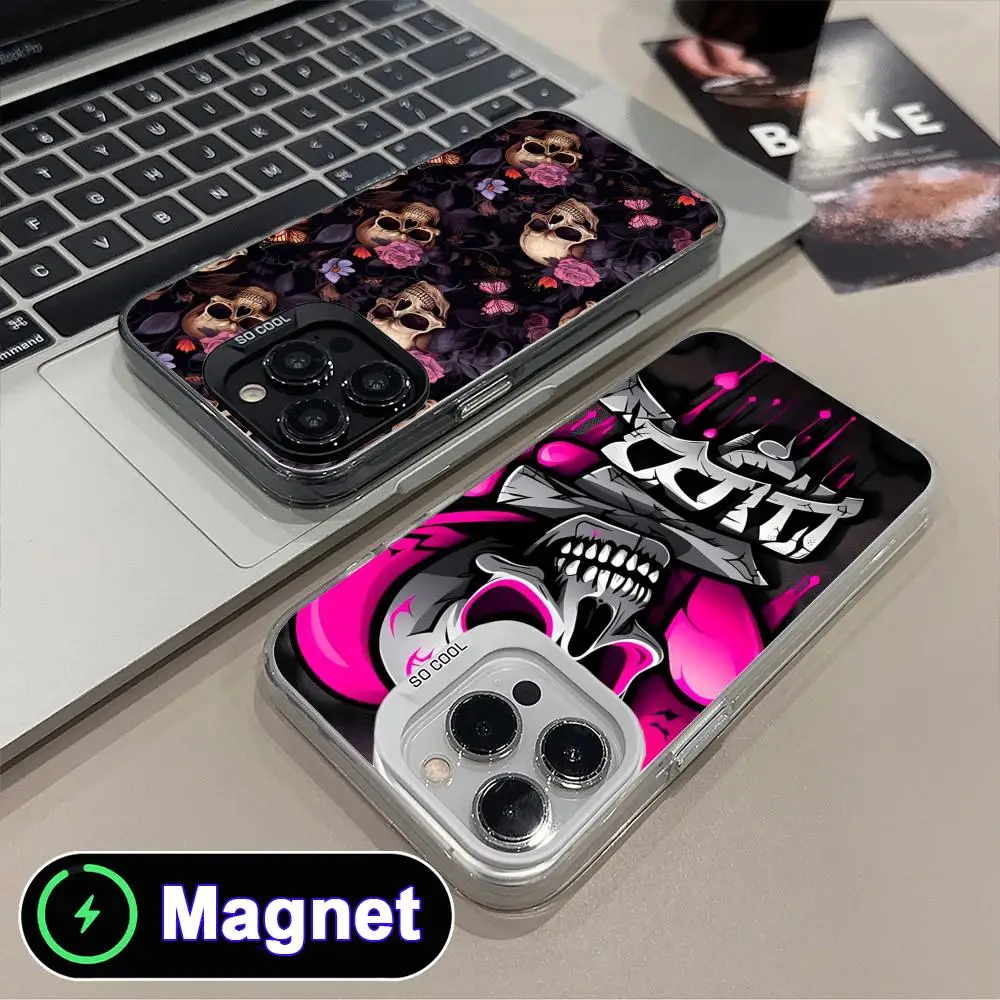 Anime Pink Skull Phone Case for iPhone 17 16 15 14 13 12 11 Air Pro Max Plus Colorful Silver Magnet Cover
Anime Pink Skull Phone Case for iPhone 17 16 15 14 13 12 11 Air Pro Max Plus Colorful Silver Magnet Cover