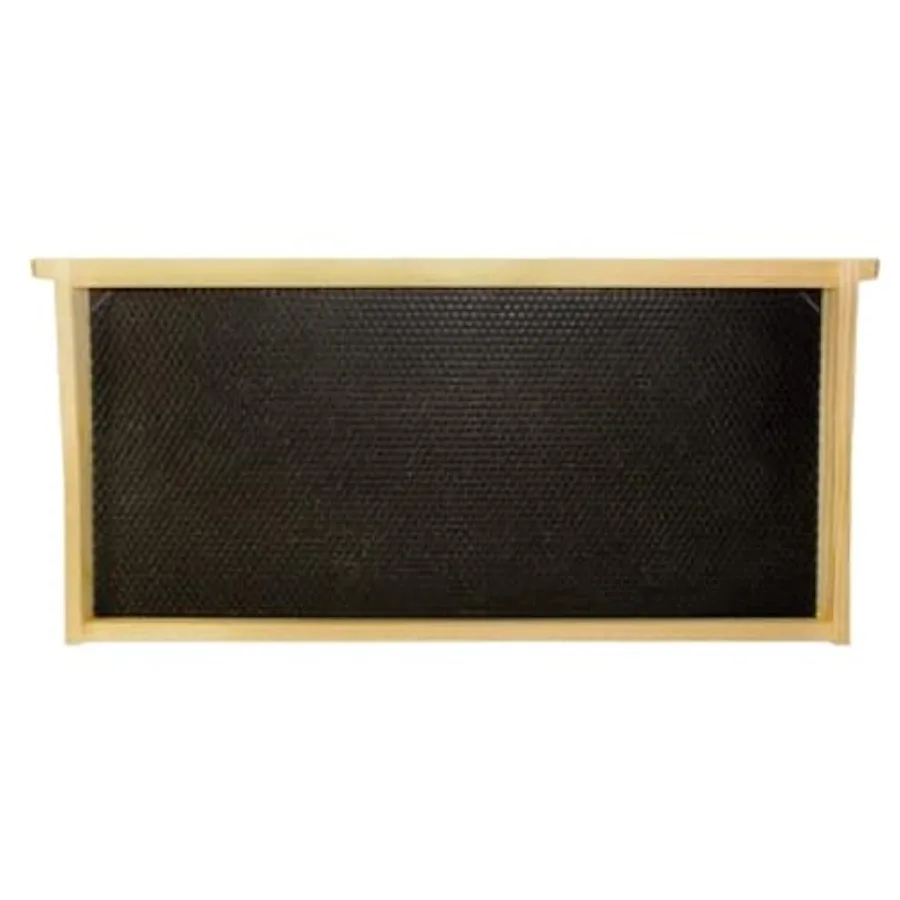 Beekeeping frames for deep hives plastic black beeswax-coated BPA/BPS-free universal fit 9 1/8 inches fully assembled 20-pack
Beekeeping frames for deep hives plastic black beeswax-coated BPA/BPS-free universal fit 9 1/8 inches fully assembled 20-pack
