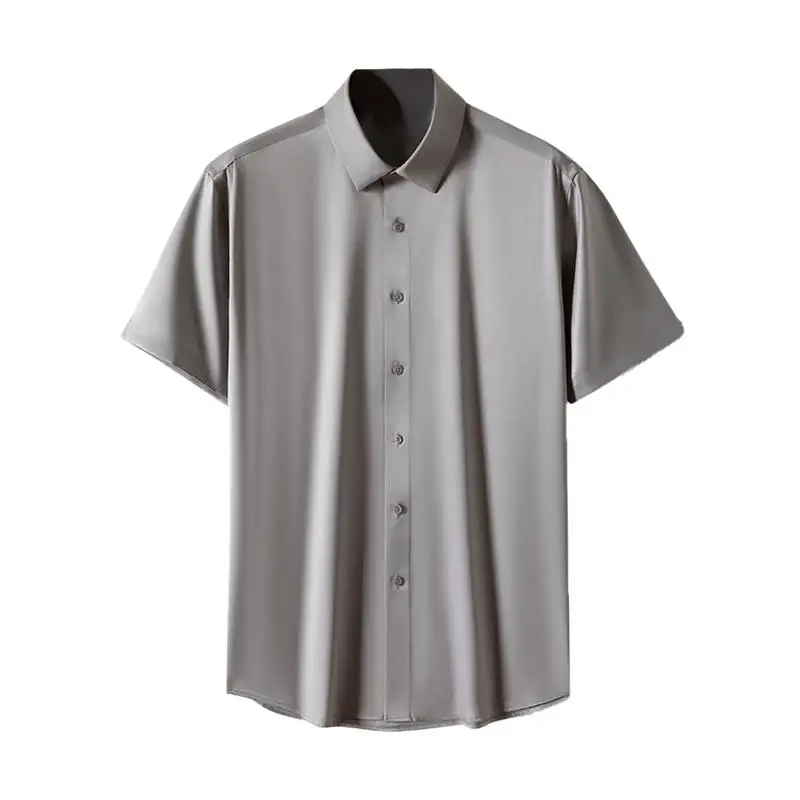 High-End Silk Feeling ort Sve Busin Casual Ice Silk irt Men's Summer Sl Luxury Feel f Sve irt
High-End Silk Feeling ort Sve Busin Casual Ice Silk irt Men's Summer Sl Luxury Feel f Sve irt
