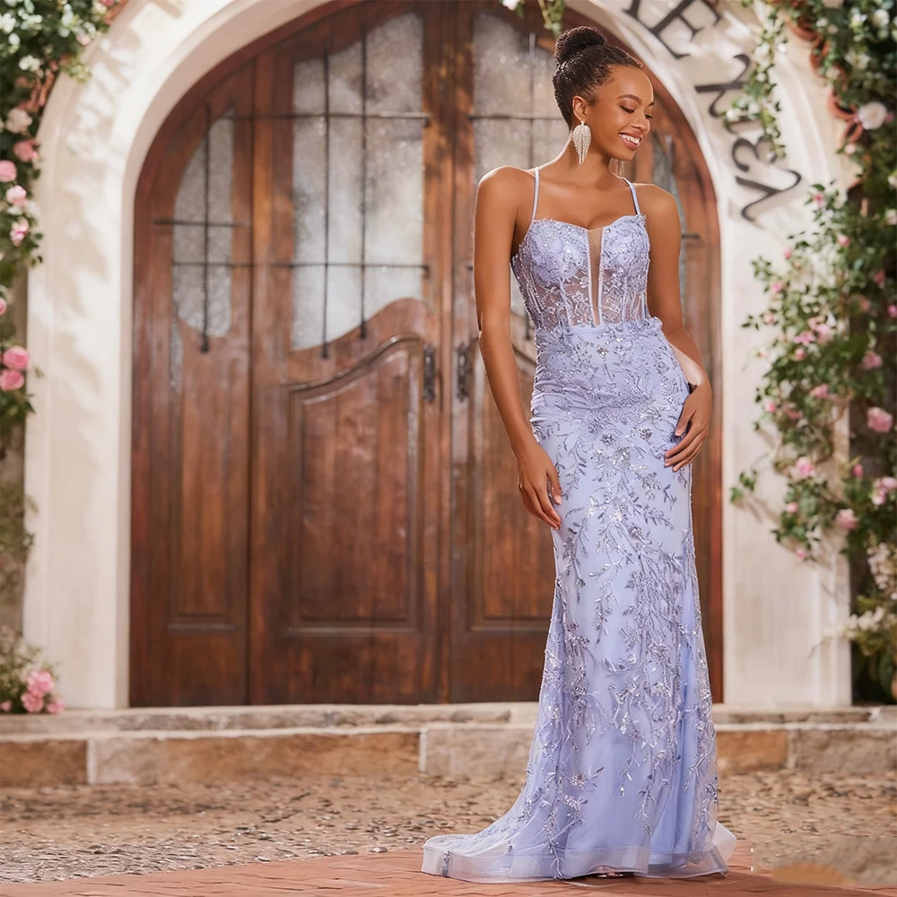 DRESS FORU Purple Elegant Evening Dresses Organza for Floor-Length Sweetheart Spaghetti Strap Prom Dress Appliques Customized
DRESS FORU Purple Elegant Evening Dresses Organza for Floor-Length Sweetheart Spaghetti Strap Prom Dress Appliques Customized