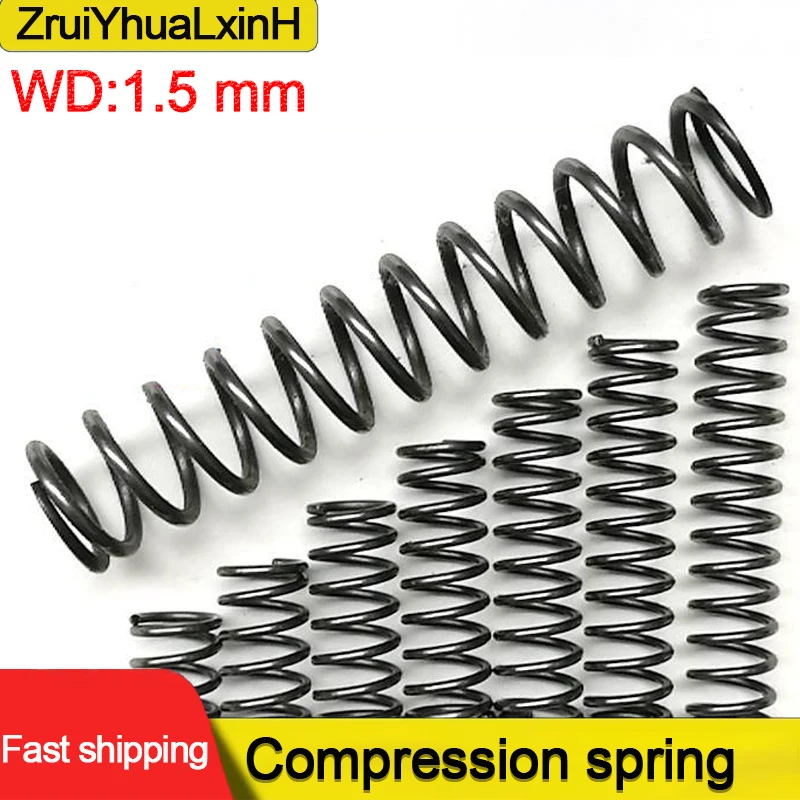 2Pcs/Lot Customize 1.5mm 65MN Steel Micro Small Compression Spring OD 21/22/23/24/25/26/27/28/29mm Length: 10mm-100mm
2Pcs/Lot Customize 1.5mm 65MN Steel Micro Small Compression Spring OD 21/22/23/24/25/26/27/28/29mm Length: 10mm-100mm