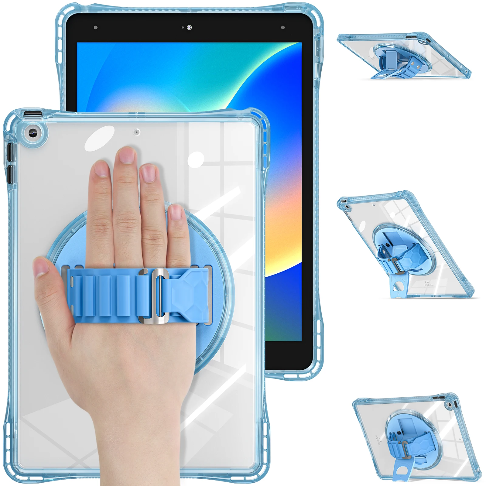 Прозрачный чехол-подставка для iPad 10,2, 7, 8, 9, 10,9, 10 поколений, искусственная кожа, ПК, ТПУ, 3-слойная защита, вращающаяся искусственная кожа, противоударный ремешок на руку
Прозрачный чехол-подставка для iPad 10,2, 7, 8, 9, 10,9, 10 поколений, искусственная кожа, ПК, ТПУ, 3-слойная защита, вращающаяся искусственная кожа, противоударный ремешок на руку