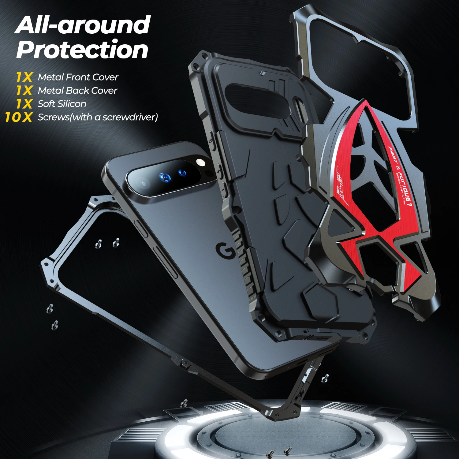 Прочный чехол для телефона Google Pixel 10 Pro, противоударный металлический корпус из ТПУ, бампер, чехол для Google Pixel 9 Pro
Прочный чехол для телефона Google Pixel 10 Pro, противоударный металлический корпус из ТПУ, бампер, чехол для Google Pixel 9 Pro