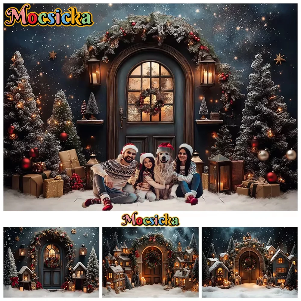 Mocsicka Christmas Door Background For Photography Starry Sky House Tree Gift Baby Shower Backdrop Shooting Decoration Photocall
Mocsicka Christmas Door Background For Photography Starry Sky House Tree Gift Baby Shower Backdrop Shooting Decoration Photocall