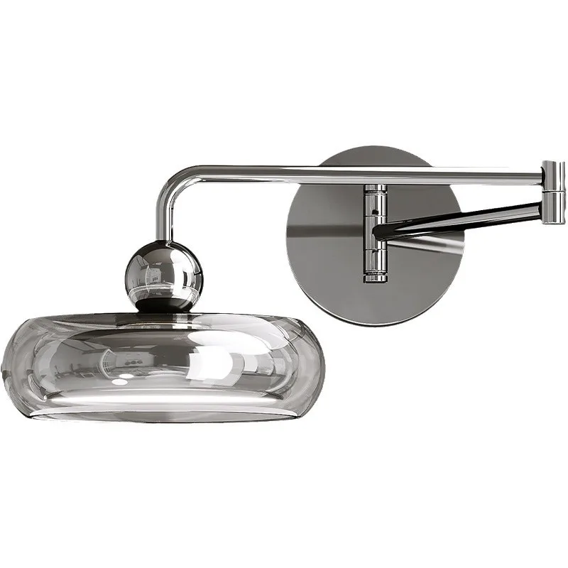 Displaceable rocker arm Italian minimalist light luxury wall lamp, glass bedroom bedside eye protection modern master bedroom
Displaceable rocker arm Italian minimalist light luxury wall lamp, glass bedroom bedside eye protection modern master bedroom