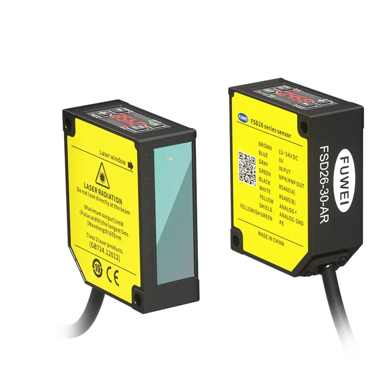 FUWEI FSD26 Serie 2μm Sensor Desplazamiento láser Alta Precisión RS485 ModBus distancia analógica espesor altura 3kH
FUWEI FSD26 Serie 2μm Sensor Desplazamiento láser Alta Precisión RS485 ModBus distancia analógica espesor altura 3kH