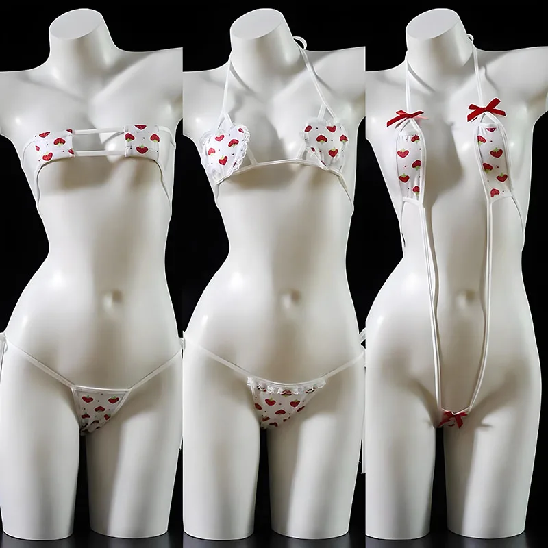 Anime Mini Sweetheart Strawberry Series Swimsuit Beach Three-Point Bikini Costume Cute Girl Pajamas Lingerie Uniform Set Cosplay
Anime Mini Sweetheart Strawberry Series Swimsuit Beach Three-Point Bikini Costume Cute Girl Pajamas Lingerie Uniform Set Cosplay