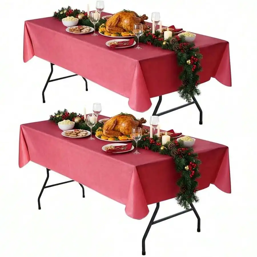 2 Pack Round Vinyl Tablecloth 60 Inch Waterproof Stain Resistant Plastic Table Cover For Holiday Dinner Wedding Party
2 Pack Round Vinyl Tablecloth 60 Inch Waterproof Stain Resistant Plastic Table Cover For Holiday Dinner Wedding Party