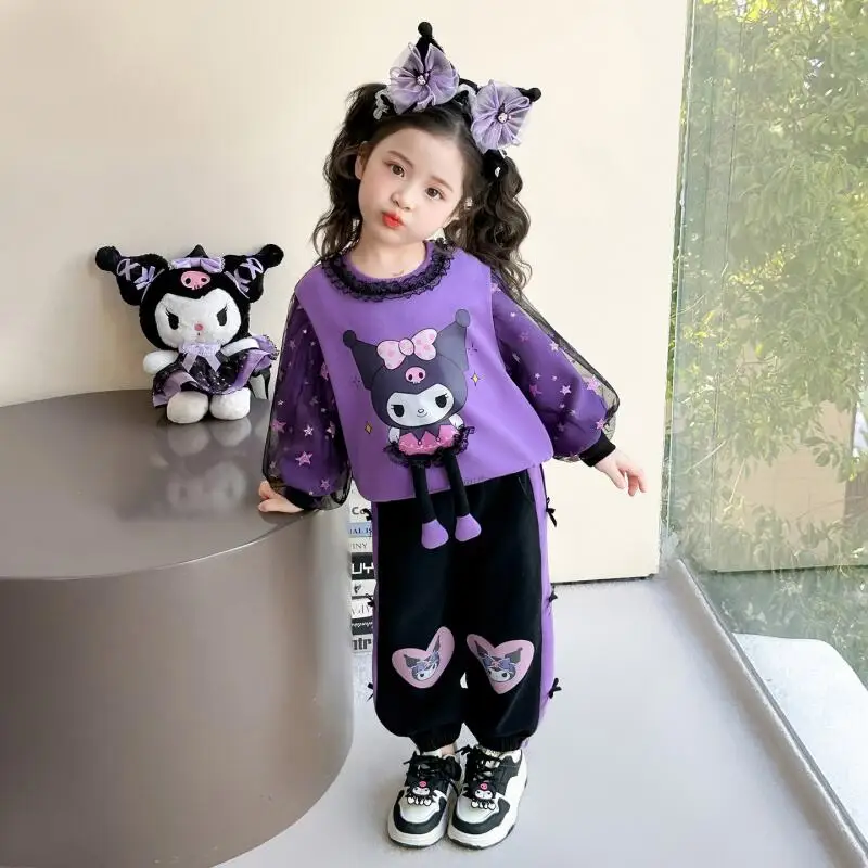 Girls Lace Collar T Shirt Pants Suit Spring and Autumn New Girls Long Sleeved Sweatshirt Cartoon Bow Sweatpants Two Piece Set
Girls Lace Collar T Shirt Pants Suit Spring and Autumn New Girls Long Sleeved Sweatshirt Cartoon Bow Sweatpants Two Piece Set